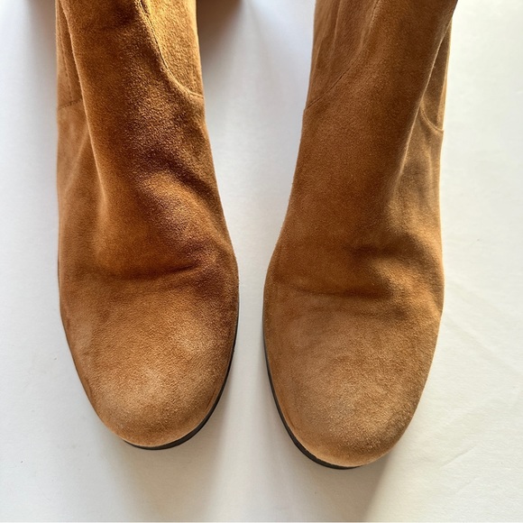 STUART WEITZMAN Hinterland Tan Suede Block Heel Over The Knee Boot 9.5 - Picture 10 of 17